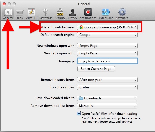 default browser chrome for mac